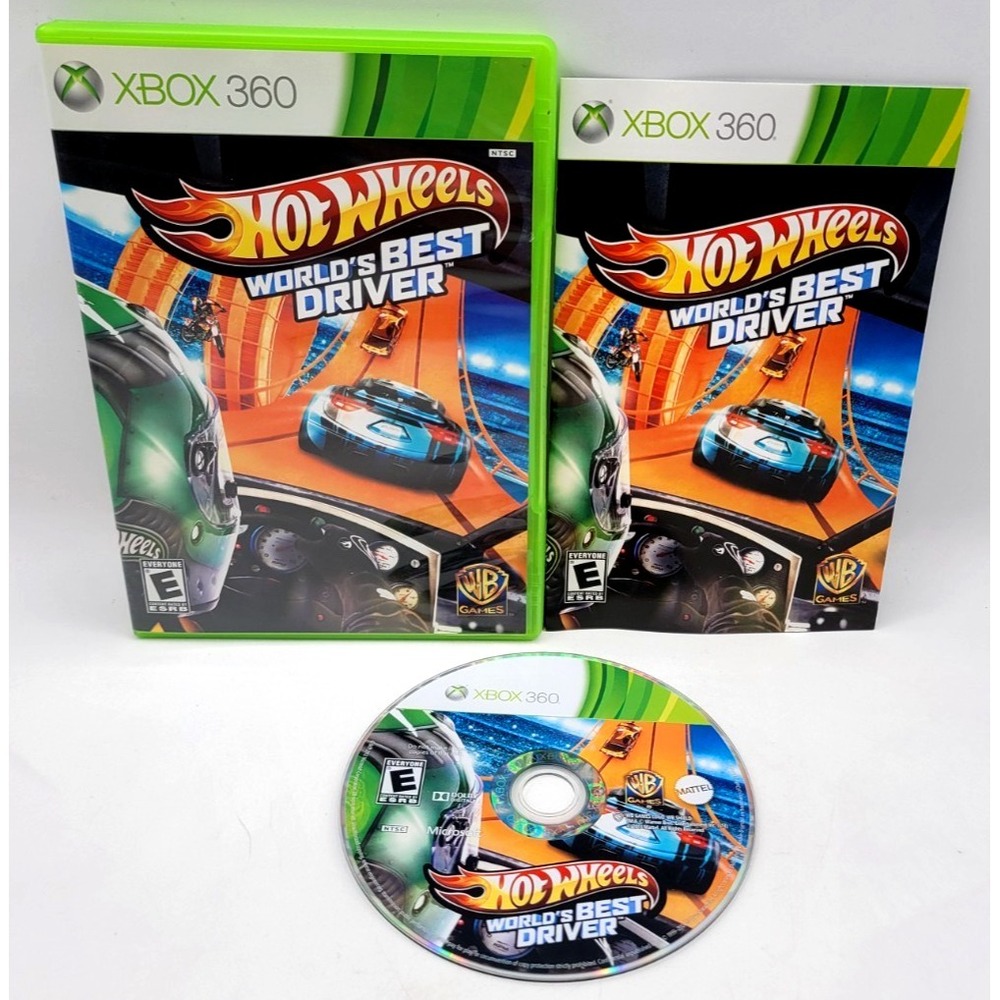 Hot Wheels: World's Best Driver (Microsoft Xbox 360, 2013) CIB COMPLETE IN BOX